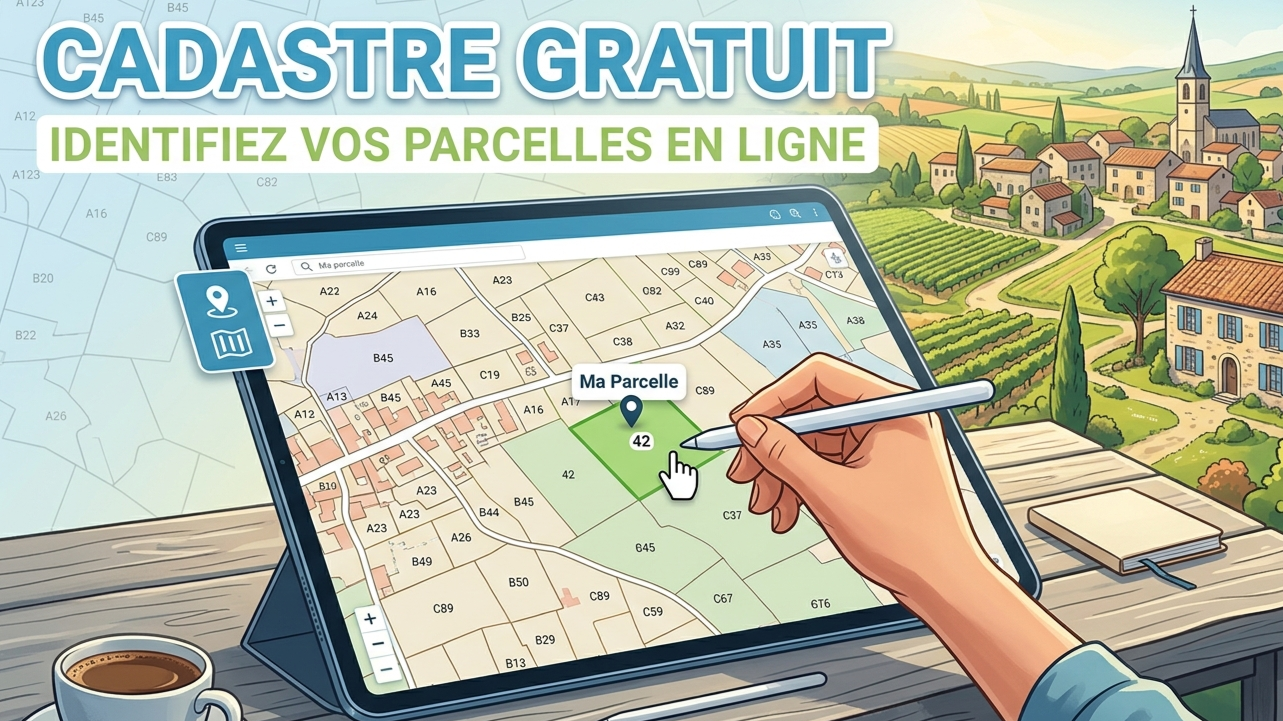 Cadastre gratuit : identifiez vos parcelles en ligne
